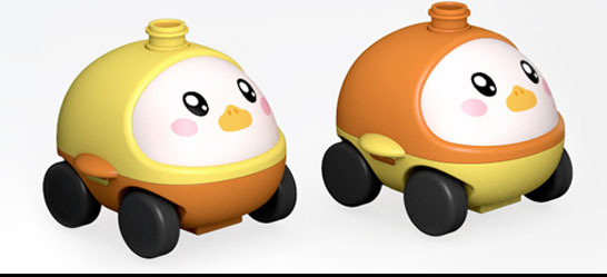 노란색 차 한 대.