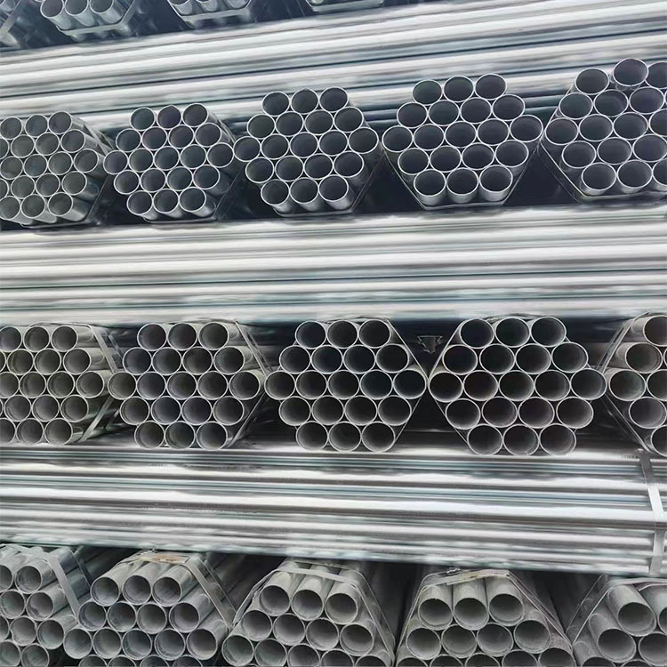 源头厂家直销 热镀锌圆管 镀锌带管 消防工程供水管 穿线管大棚管