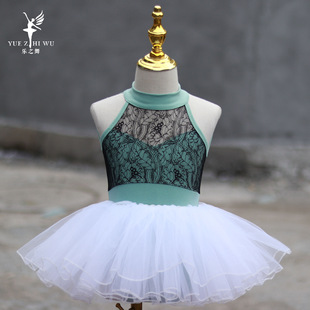 Children's dance clothes summer girls' practice clothes lace sleeveless Chinese dance Latin clothes princess dress ballet clothes