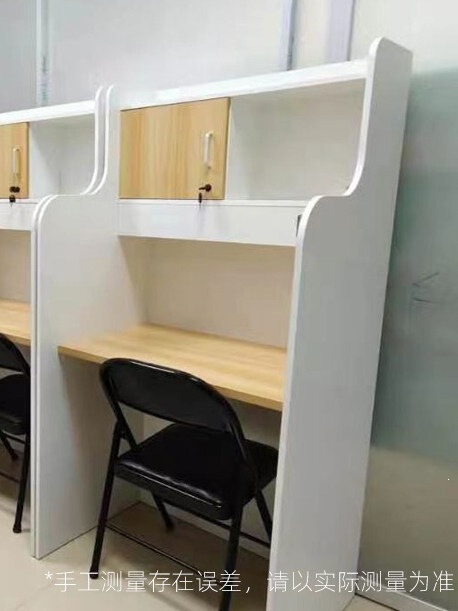 Self-Study Room Study Desk, Immersive Partitioned Computer Desk and Chair, Exam Preparation Study Desk, Single-Person Enclosed Shared Desk