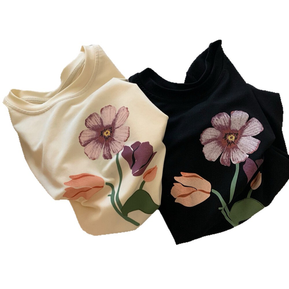 Summer fashionable design elegant short sleeve T-shirt