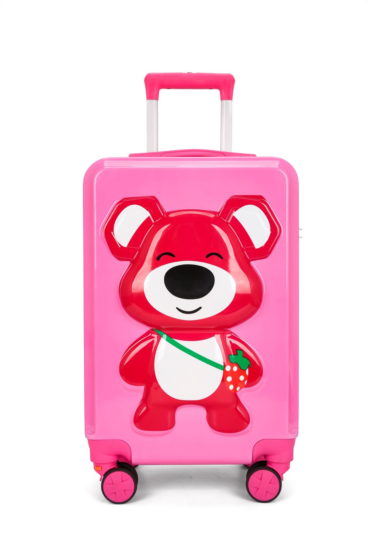 Nuevo oso 3D maleta para niños rueda universal caja de tracción para niños bloqueo de contraseña maleta mayorista tracción para niños
