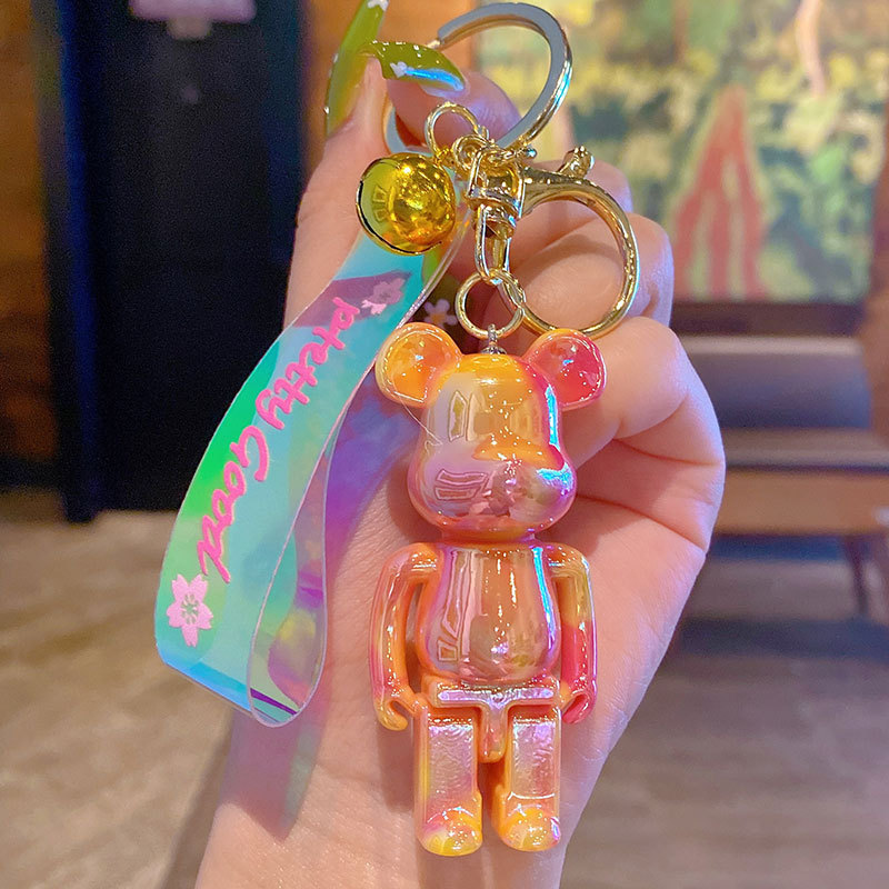 SKU-02-亚克力渐变关节熊-橙玫渐变