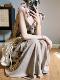 Atmosphere French Style Vintage Tie-Dye Slip Skirt Printed dress Women's Summer New Elegant Slimming Oil Painting Dress