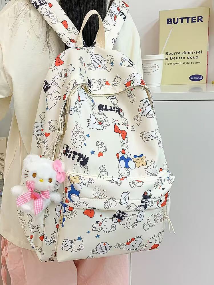 Nuevas mochilas para mujeres, lindas chicas dulces, mochilas para estudiantes de secundaria, mochilas versátiles de gran capacidad para estudiantes de primaria