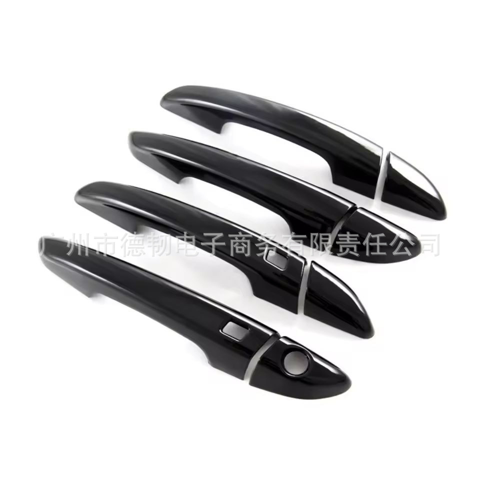 Suitable for 15-19 Models of Hyundai Sonata 9, Carbon Fiber Handle Stickers for Ninth-Generation Sonata Door Handle Decoration