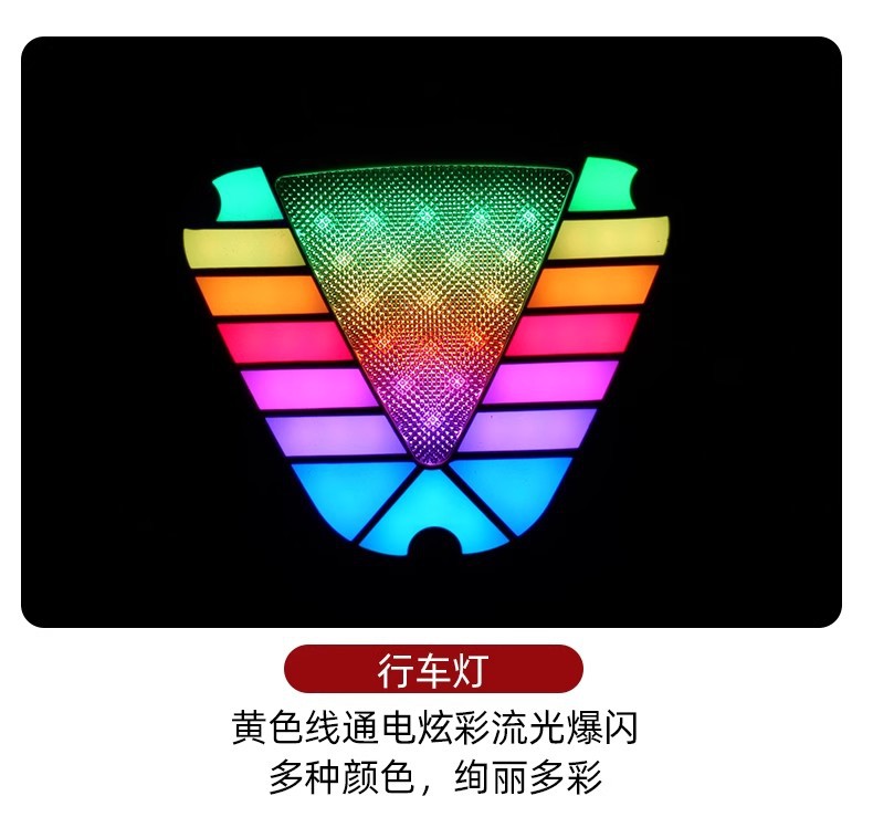 New Truck Warning Light High-Brightness Waterproof Brake Led 12V Rear Tail Light 24V Anti-Rear Collision Fog Light Colorful Colorful