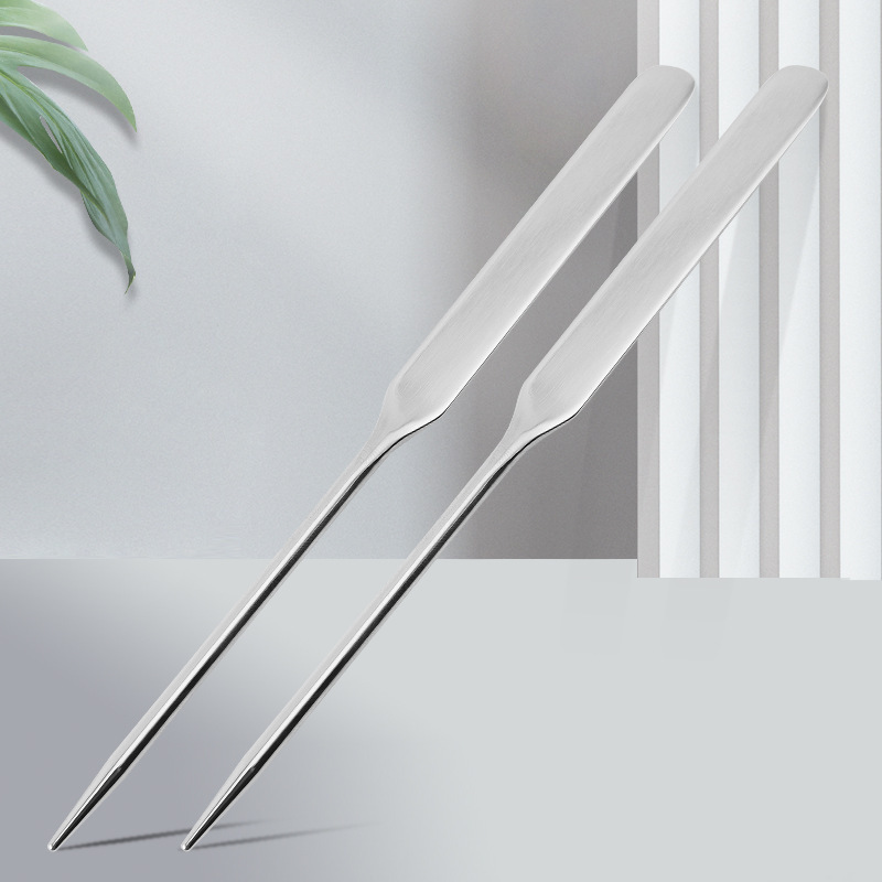 Herramientas de belleza Maquillaje de acero inoxidable Palo de uñas Palo de base Palo Palo en relieve Palo Palo multifunción