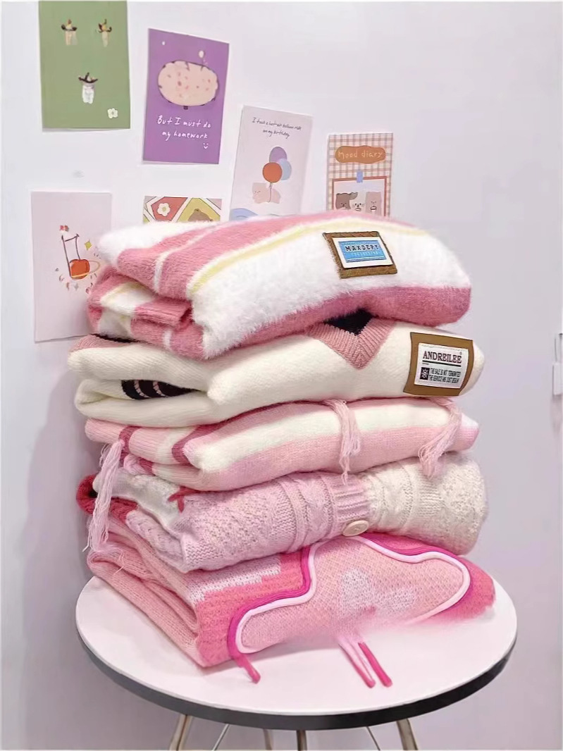 New Autumn and Winter Women's Sweaters, Korean Style Loose Knitwear, Lazy Style Cardigan Jacket, Women's Foreign Trade Cross-Border Wholesale