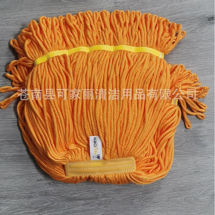 超细纤维拖把头干湿两用宽式塑料物业保洁老式吸水强耐用夹式水拖