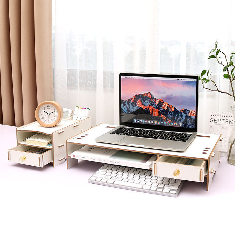 Laptop Stand Desktop Riser Cooling Base Cervical Support Office Dormitory Elevation Storage
