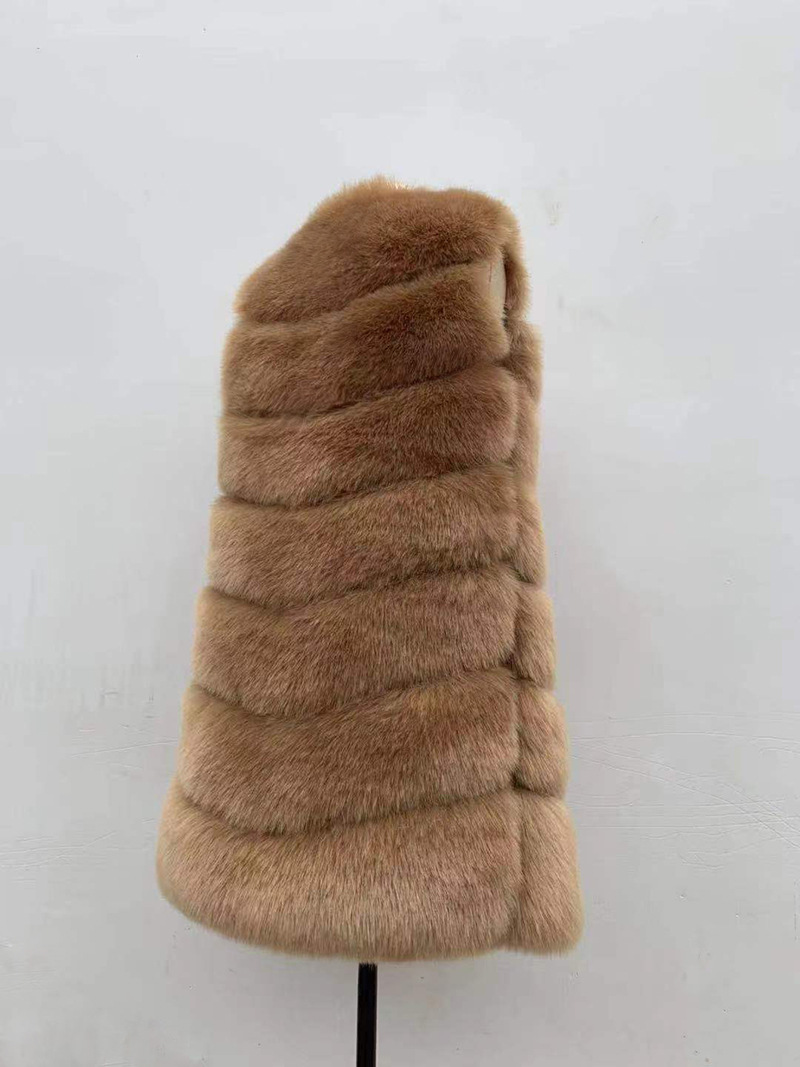 Damen Kunstfellweste Ärmellose Weste Für Herbst Und Winter_voghion.com