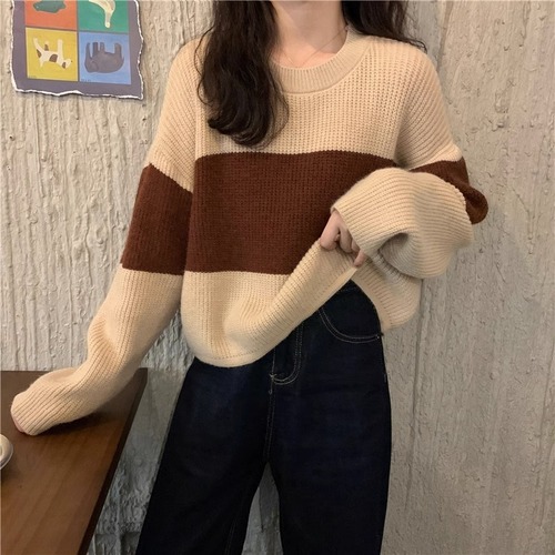 Seasonal versatile slim-fit short-sleeve long-sleeve base knit top for autumn and winter women's innerwear close-fitting round neck sweater