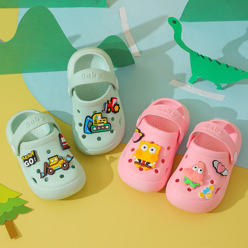 Summer children's Crocs, women's sandals, boys and girls bathroom non-slip baby Crocs, children's cartoon cute