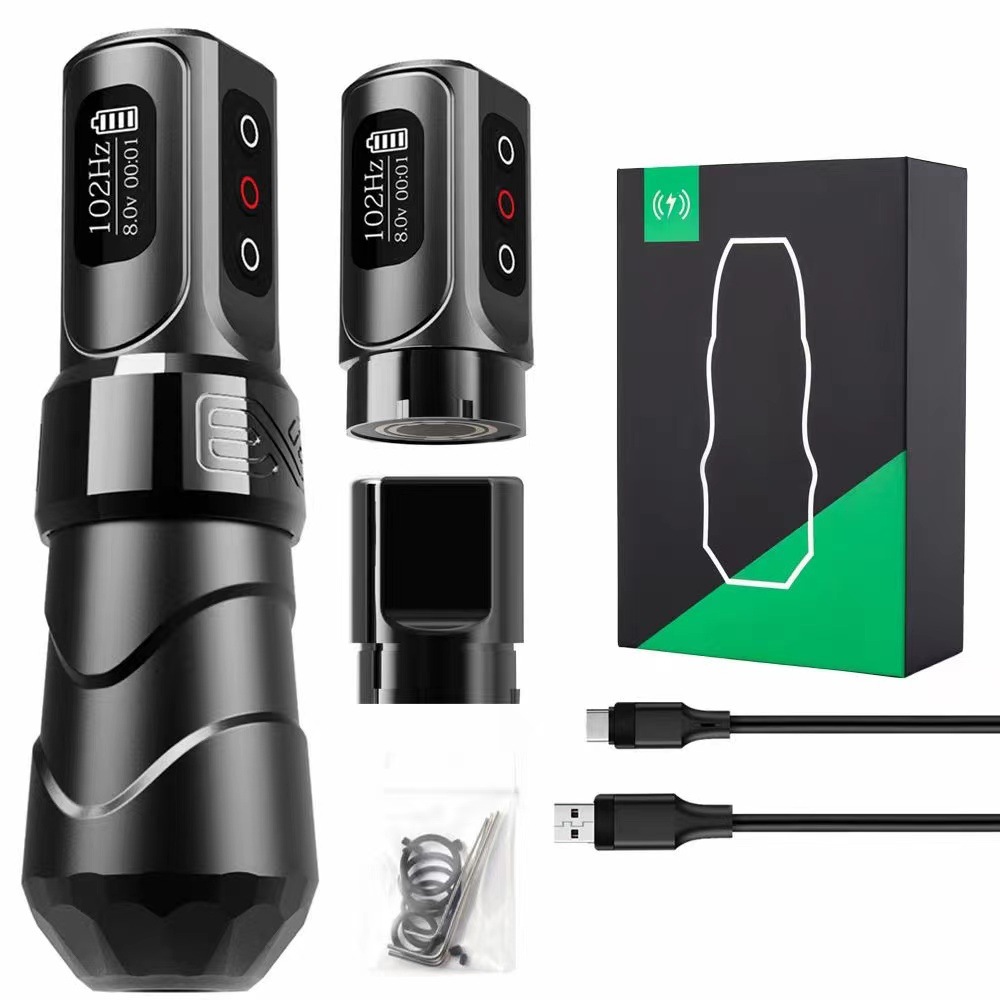 Cross-border best-selling KF fourth-generation wireless battery tattoo pen with lining motor, tattoo machine, and tattoo equipment.