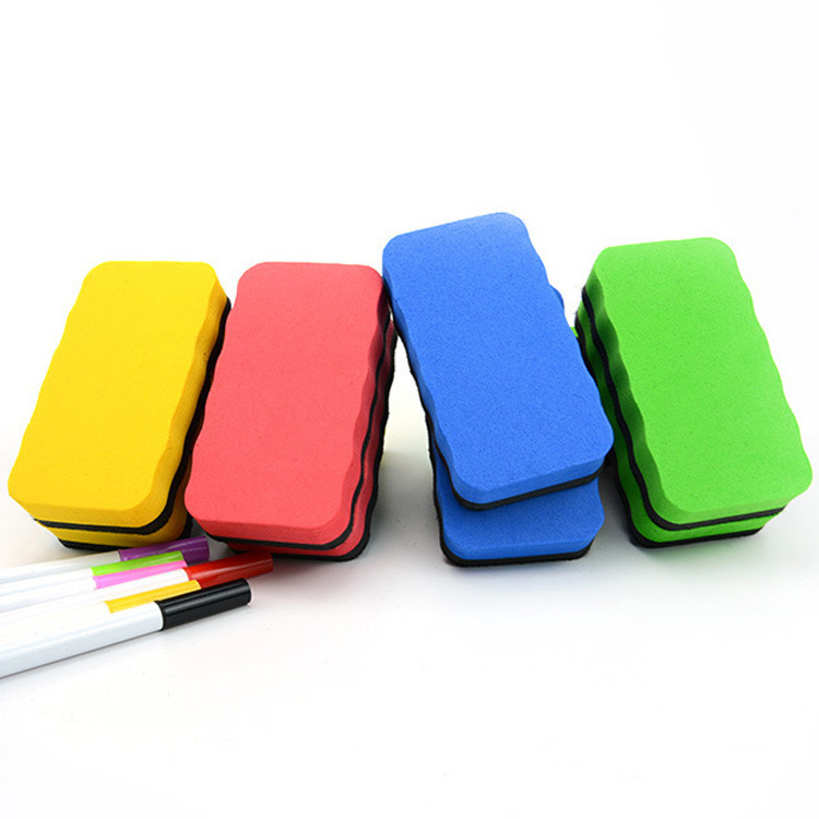 3EVA White board rubbing colour LOGO teaching rectangle Wipe whiteboard felt Eraser clean printing Eraser