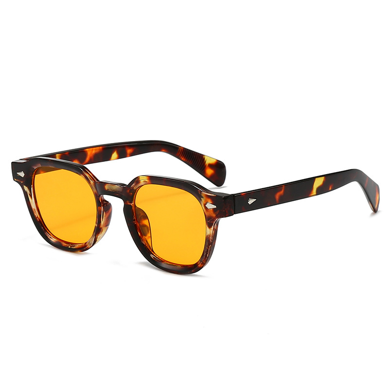 Lunettes de soleil polygonales artisanales 2025 – Couleur unique, monture large style outdoor_voghion.com
