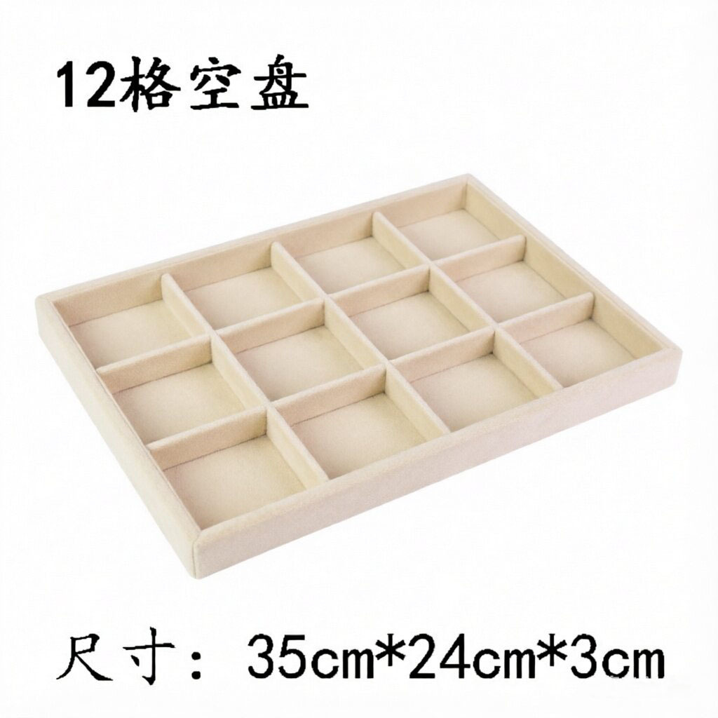 Muestra de joyería negra de alta calidad de tela de vello para ver paletas de joyería caja de almacenamiento collar de joyería anillo bandeja de visualización image 16