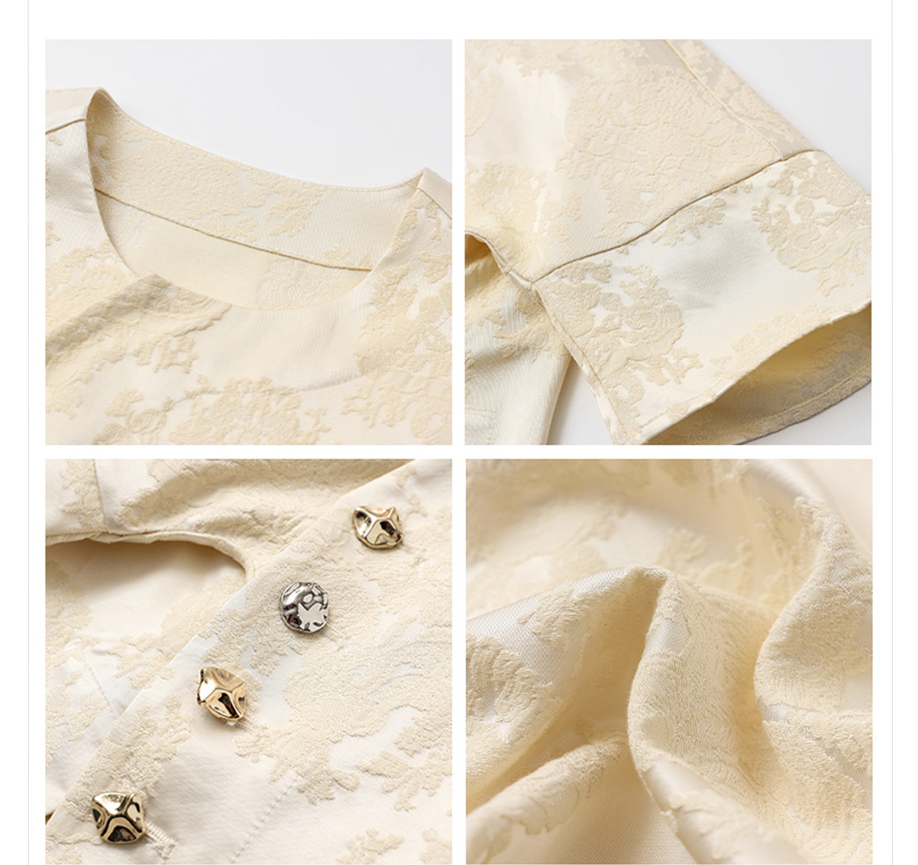 Bộ áo chân váy phong cách Trung Quốc mùa xuân hè chất liệu rayon rộng rãi — Áo, Váy nửa chi tiết 17