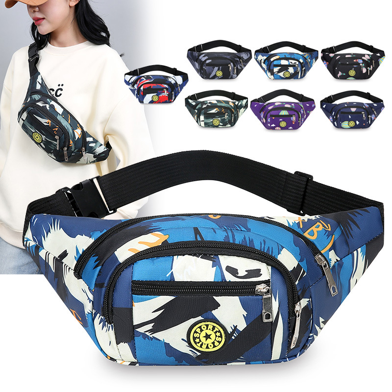 Bolso de cintura, bolso de cambio para hombres y mujeres, bolso de negocios a prueba de agua, bolso de moda al aire libre, bolso de teléfono móvil, bolso de mochila