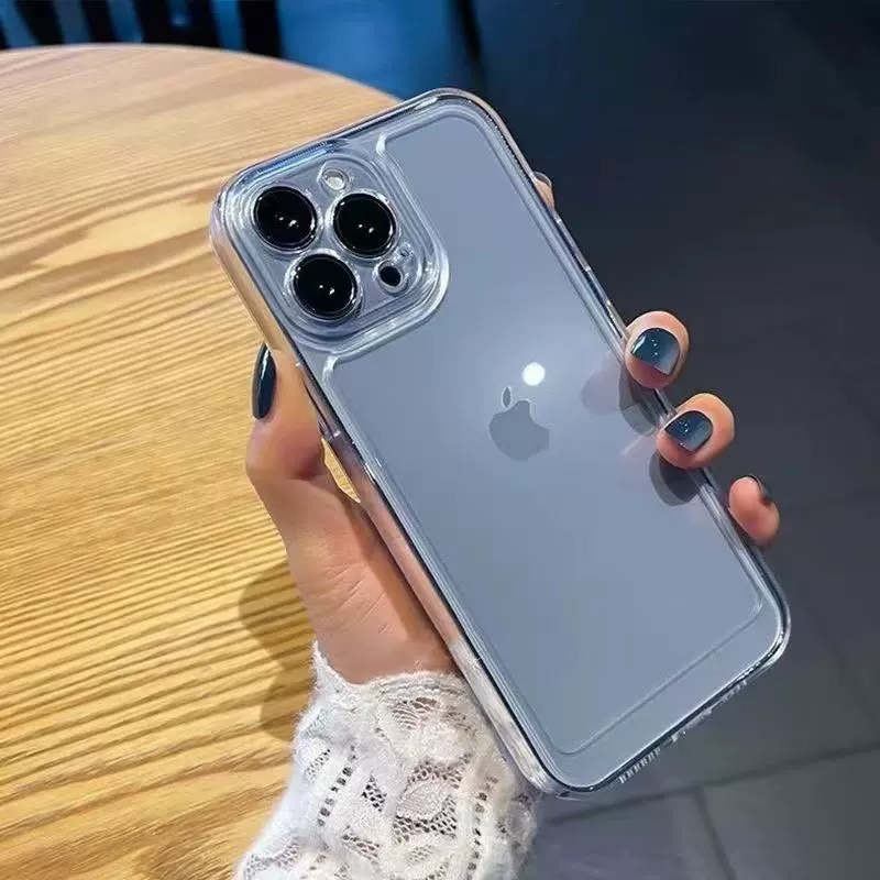 Apple совместимый iPhone 16, прозрачный защитный чехол, ударопоглощающий, 15 Pro Max, простой и элегантный дизайн