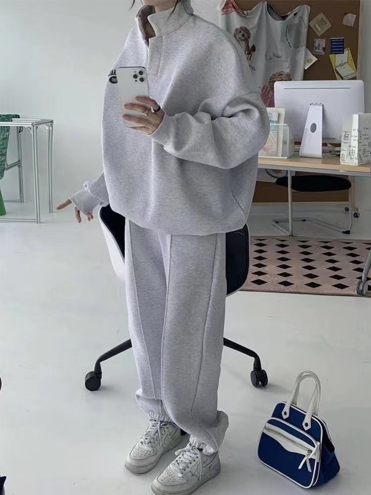 Completo sportswear donna due pezzi casual tuta da jogging_voghion.com