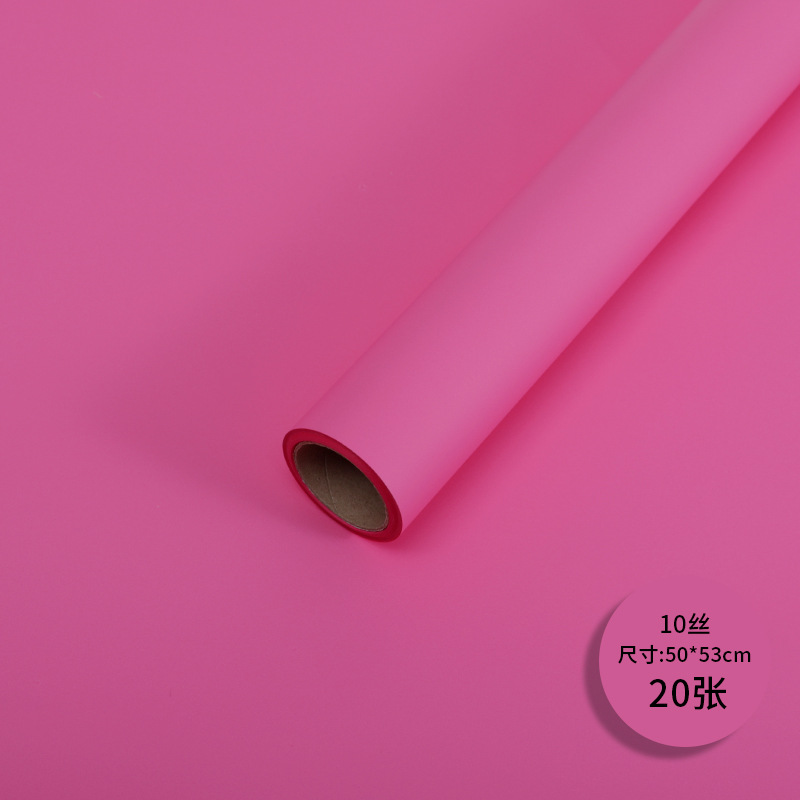 Red popular 10 seda coreana papel de estilo amor mate niebla papel esmaltado espesado impermeable duro florista de papel de envoltura