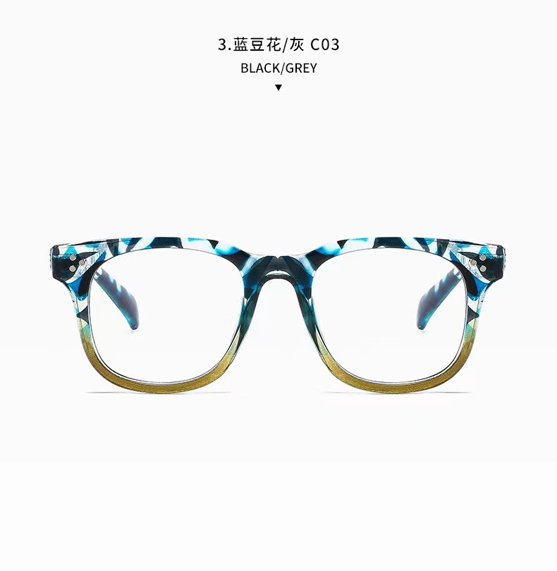 新款时尚防蓝光眼镜 跨境男女生可配近视眼镜 复古全框架眼镜批发详情14