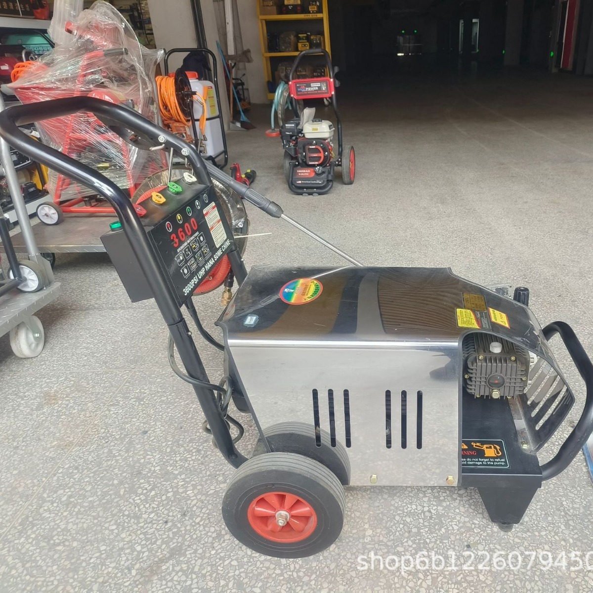 电动清洗机超高压洗车机7KW 380V三相洗地机商业工用洗车店养殖场