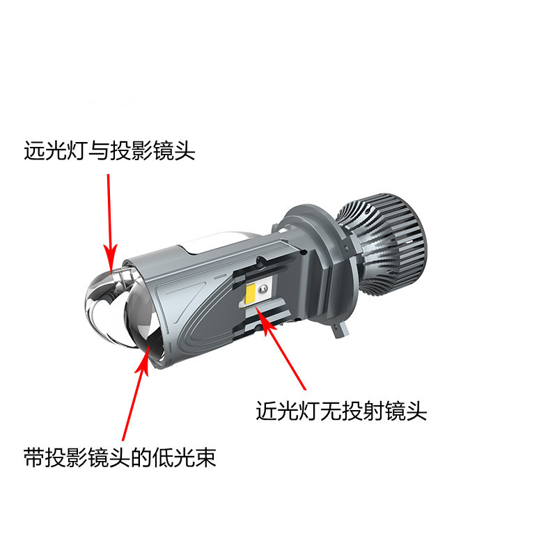 50W doble lente de luz LED delantero del automóvil más núcleo iluminado doble copa de lámpara instalado sin pérdida Plug and Play