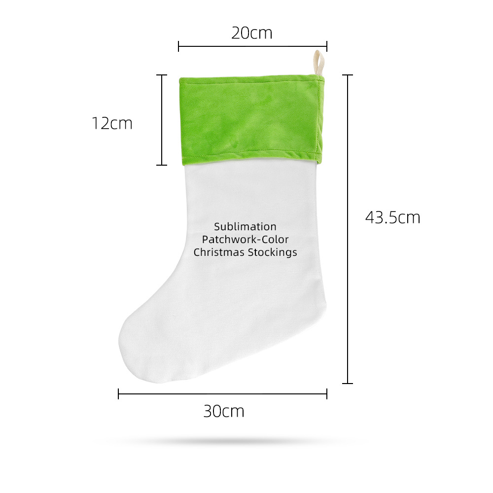 Transferencia térmica Navidad decoración de calcetines a juego de colores Nochebuena colgante de Navidad suministros de decoración al por mayor