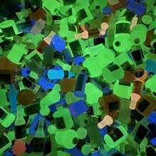 热款夜光小酒瓶树脂配件混款批发 diy饮料瓶儿童玩具手工自制材料