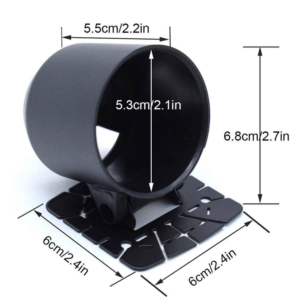 Soporte para Medidor de Coche 2 pulgadas (52 mm) de Plástico ABS y Hierro Universal image 2