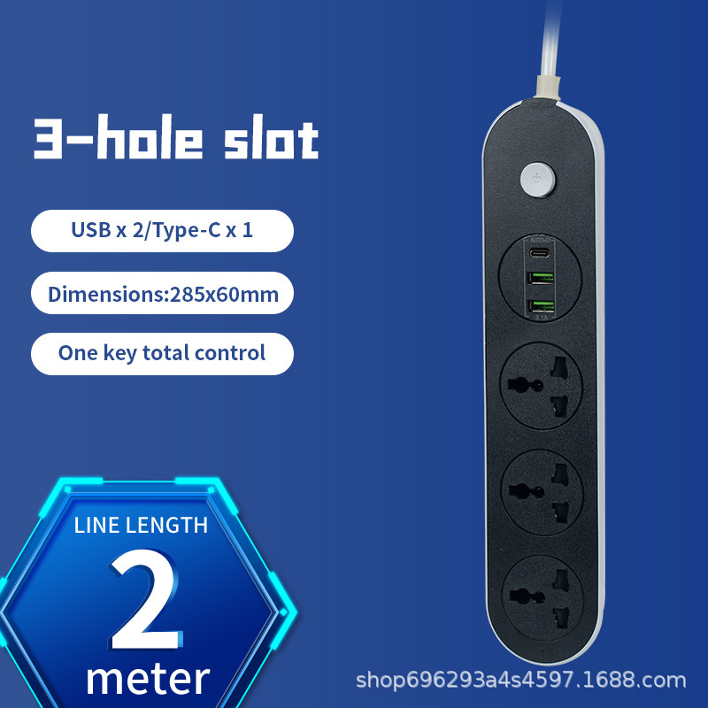 3 bits 2USB + Tipo-C Cable de cobre 2m