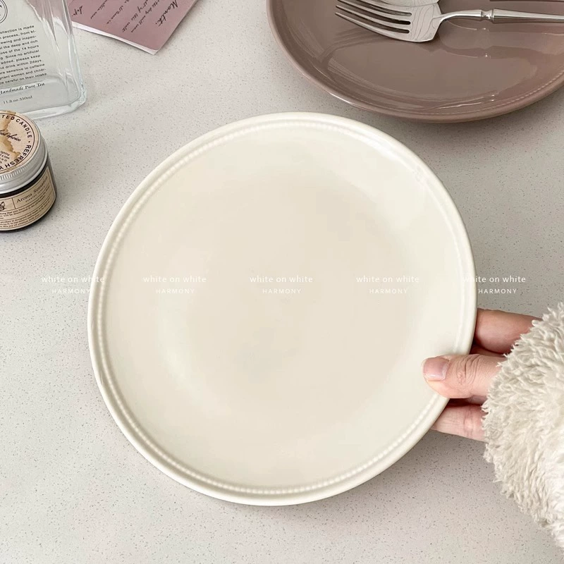 Sophisticated ceramic dinner plate, 2025 years, high-quality style