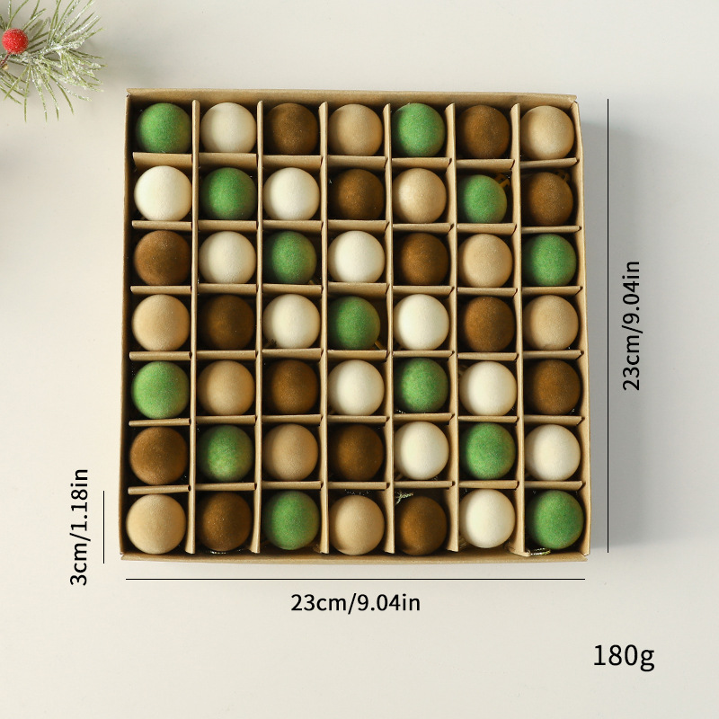 2025 nueva bola de Navidad hecha a mano bola de floquete colgante de Navidad colgante de árbol de Navidad floquete bola de Navidad bola especial