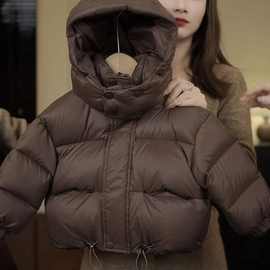 M427新款洋气加棉加厚男女童棉服冬季中大童外套圣诞棉衣直播外贸