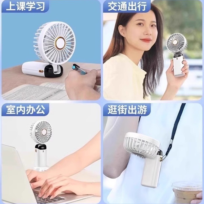 Mayorista N15 ventilador portátil con pantalla digital perfumado colgante plegable cuello larga duración portátil mini ventilador pequeño