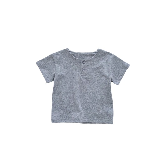 ins Korean children's clothing summer children's solid color T-shirt baby round neck versatile short-sleeved shirt baby short-sleeved bottoming shirt thin