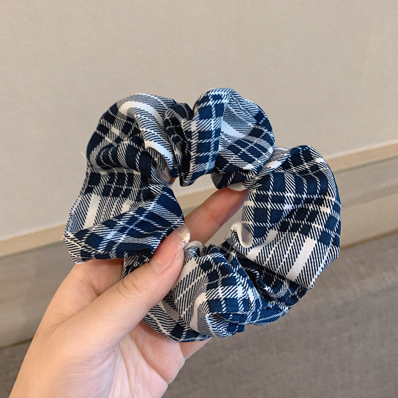 Temperamento flor triturada intestino grueso anillo para el cabello de mujer alta cola de caballo correa 2025 nuevo dulce no daña cabello cuerda para el cabello