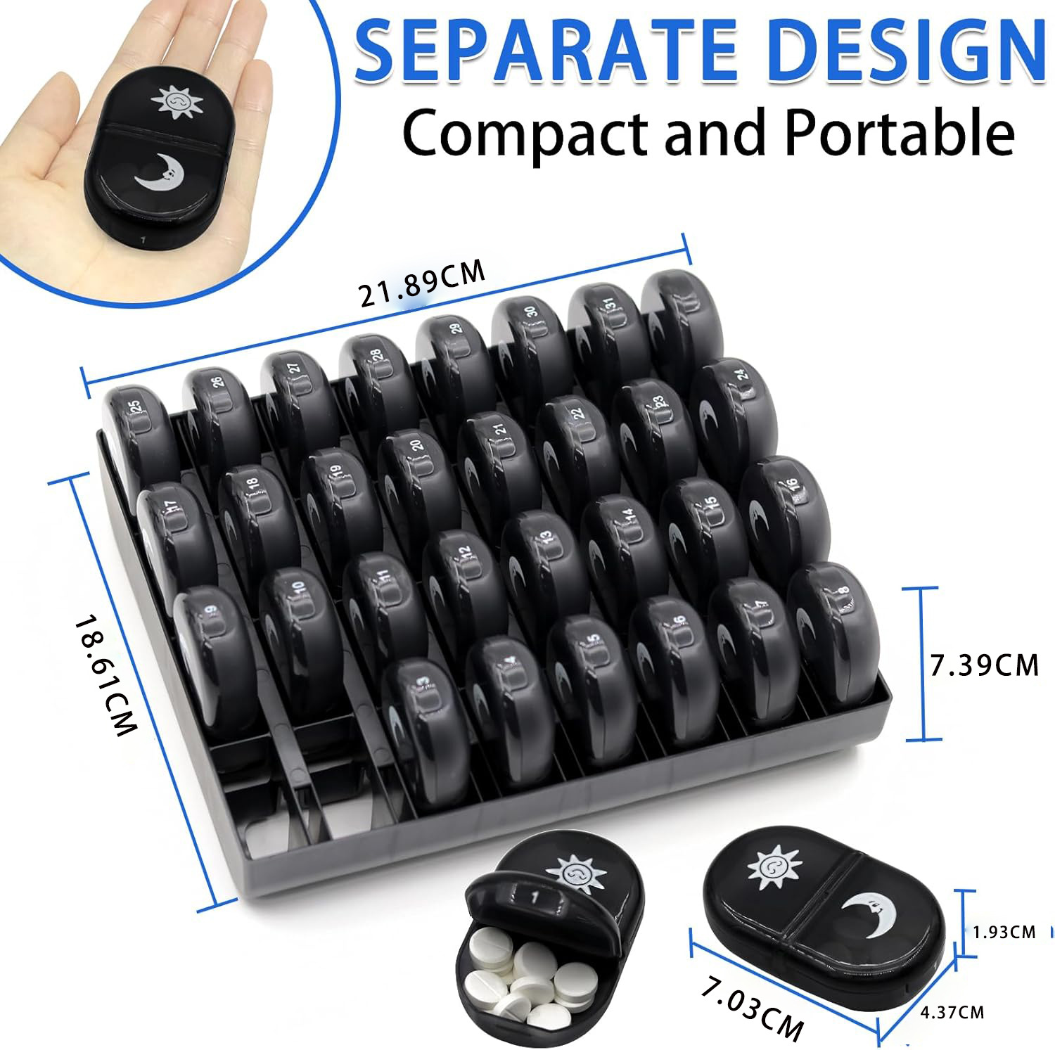 21.89*18.61*7.39cm; 검정색
