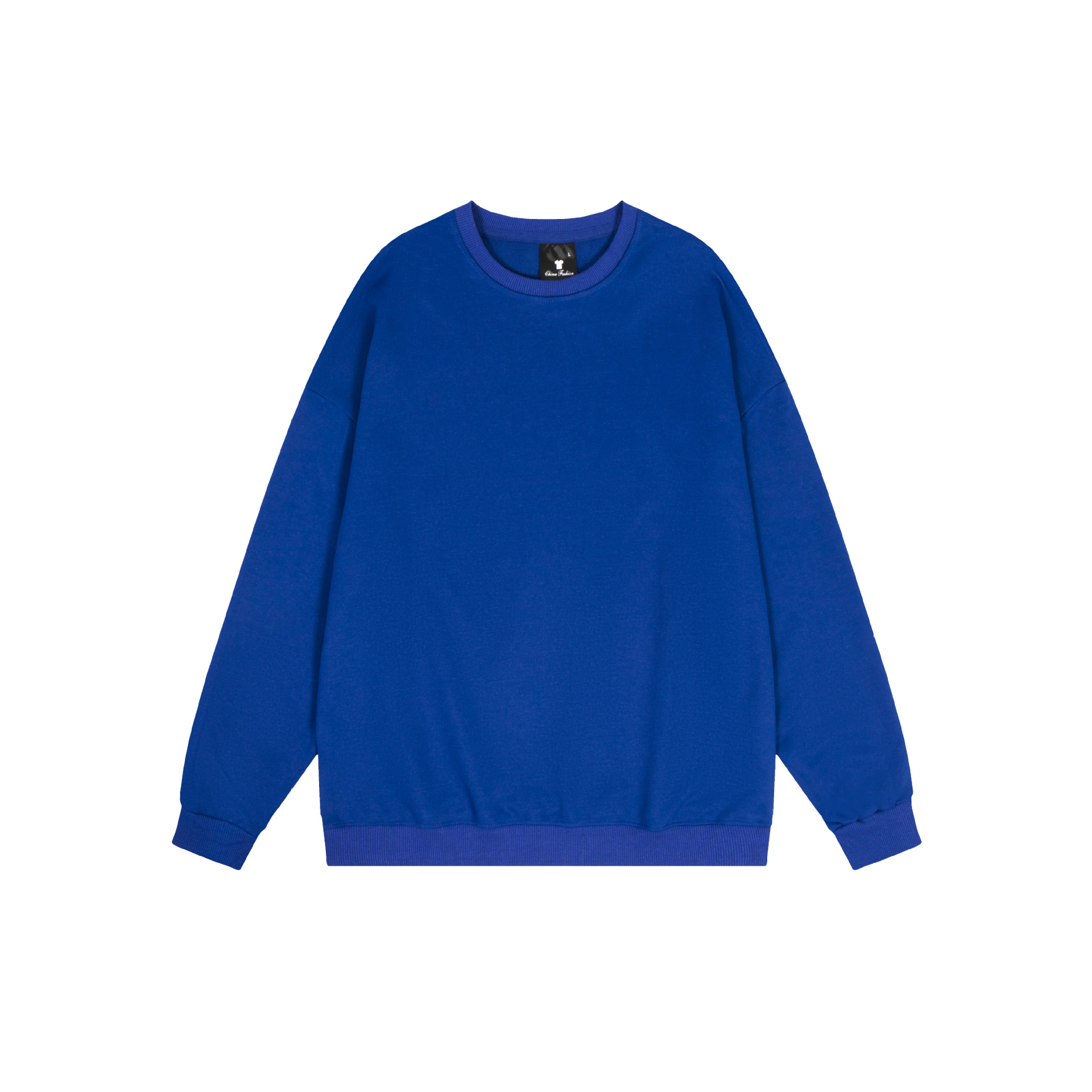 Sudadera de cuello redondo de color sólido TEMU de Amazon transfronteriza, totalmente de poliéster, unisex, manga larga, venta al por mayor directamente de fábrica.