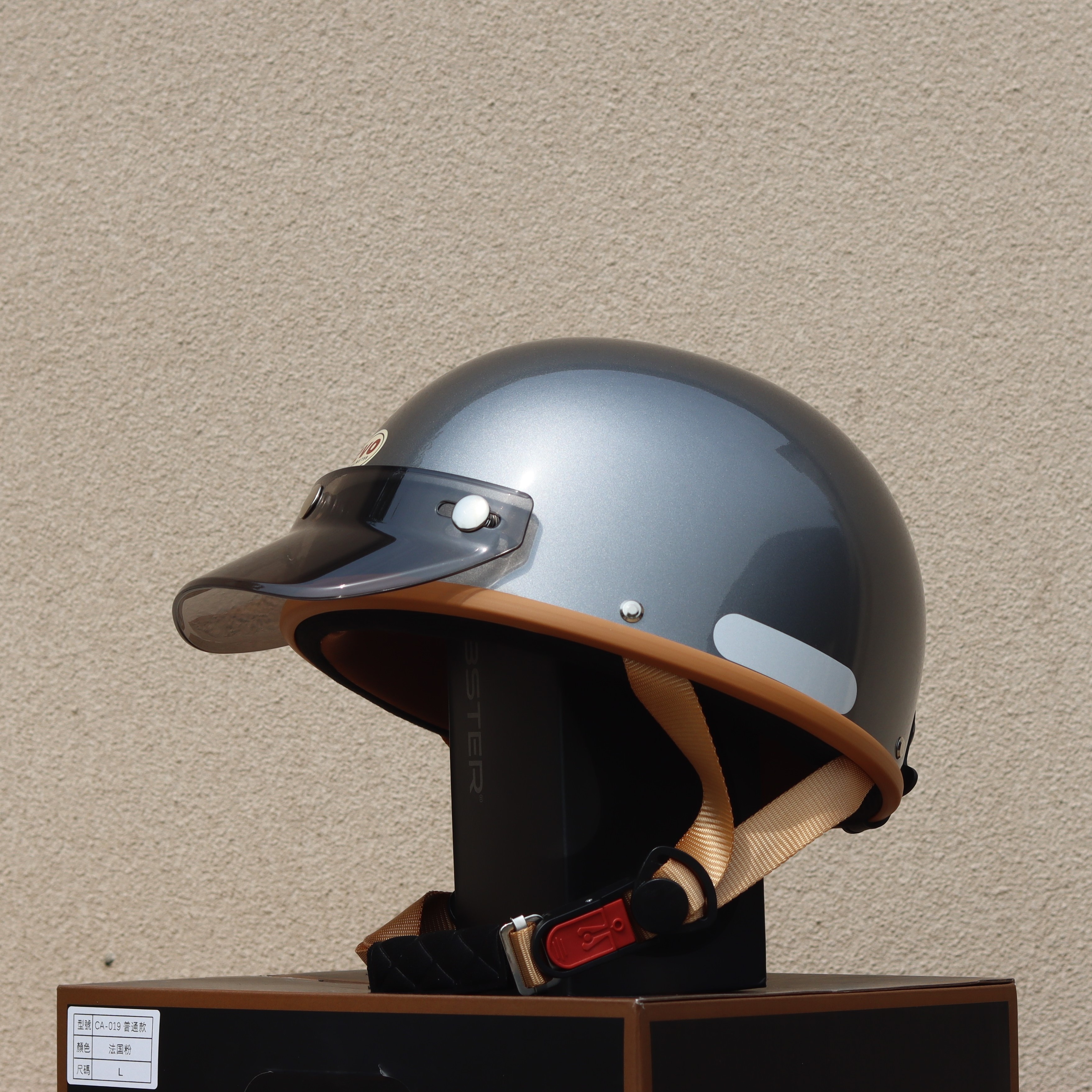 Taiwan Retro Half Helmet Motorcycle Electric Lightweight 3C Summer
