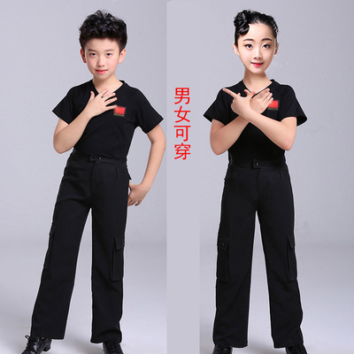 924 short sleeve black +1022 pocket pants Black