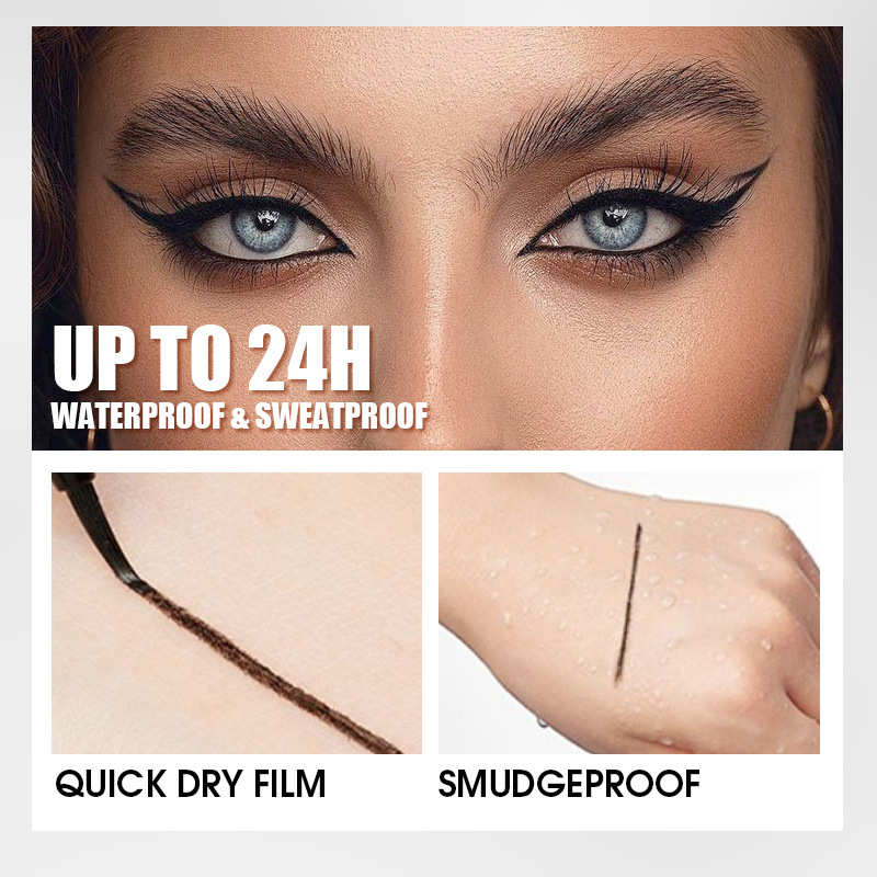 Maquillaje transfronterizo PAGE VINE delineador de ojos líquido impermeable no es fácil de manchar maquillaje extremadamente fino, bolígrafo de gusano de seda acostado natural comercio exterior image 4