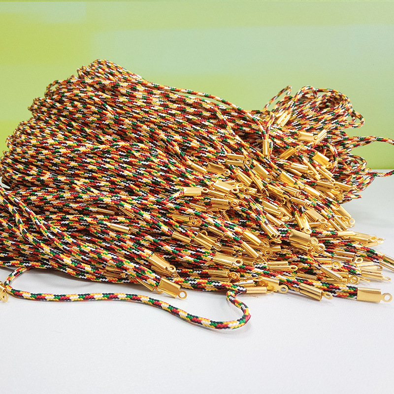 Cordón de cuero trenzado de colores de 2 mm, superventas, hecho a mano, para joyería DIY, accesorios para colgar, cordón para colgante, cuerda de hilo de jade