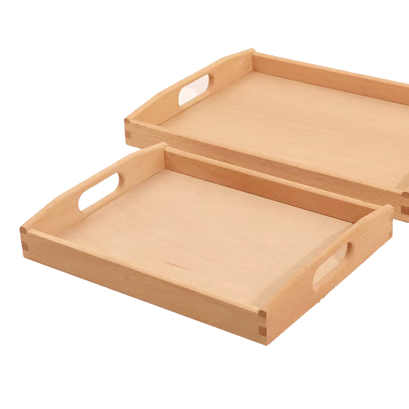 Bandeja de Té Kung Fu Rectangular A5L de Madera para Servicio de Té