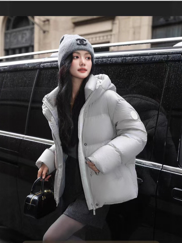 雪山系列黑色羽绒服女90国标白鸭绒新款加厚长款时尚冬季潮牌外套|undefined