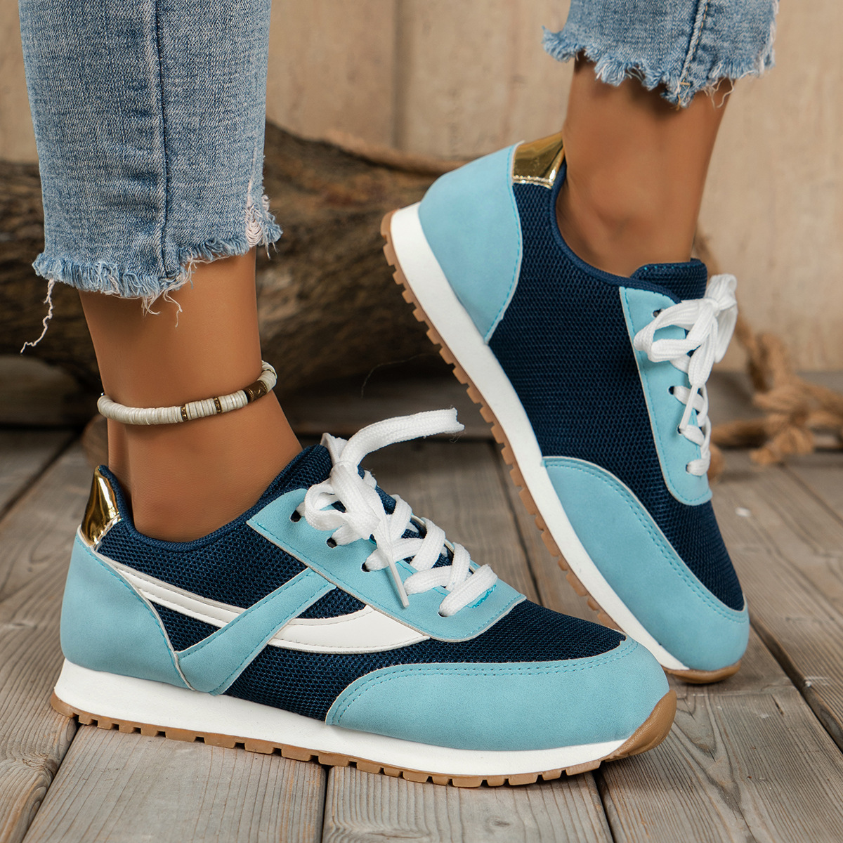 Freizeitschuhe für Damen, Tennisschuhe, Turnschuhe, Fußgewölbeunterstützung, leicht zu reinigen, leicht_voghion.com