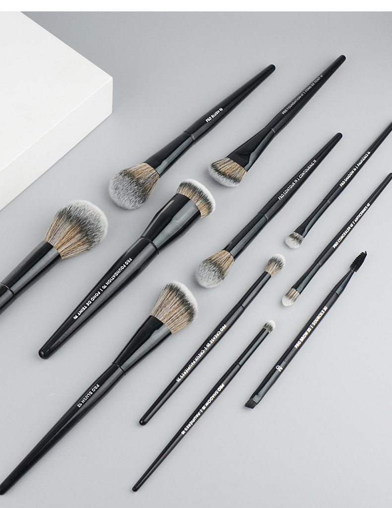 S serie Sijia nueva serie Fran cepillo de base cepillo de sombra de ojos cepillo de polvo suelto cepillo de reparación cepillo de cejas de doble cabezal cepillo de maquillaje